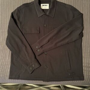 DKNY Men's Dark Gray Shirt Jacket
